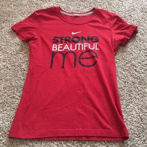 Nike Red Slim Fit Tee